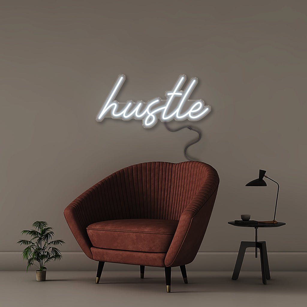 Hustle - Neonific - LED Neon Signs - 50 CM - Cool White