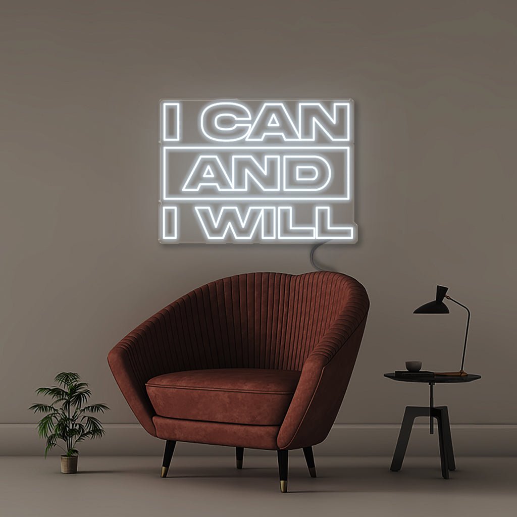 I can and I will - Neonific - LED Neon Signs - 75 CM - Cool White