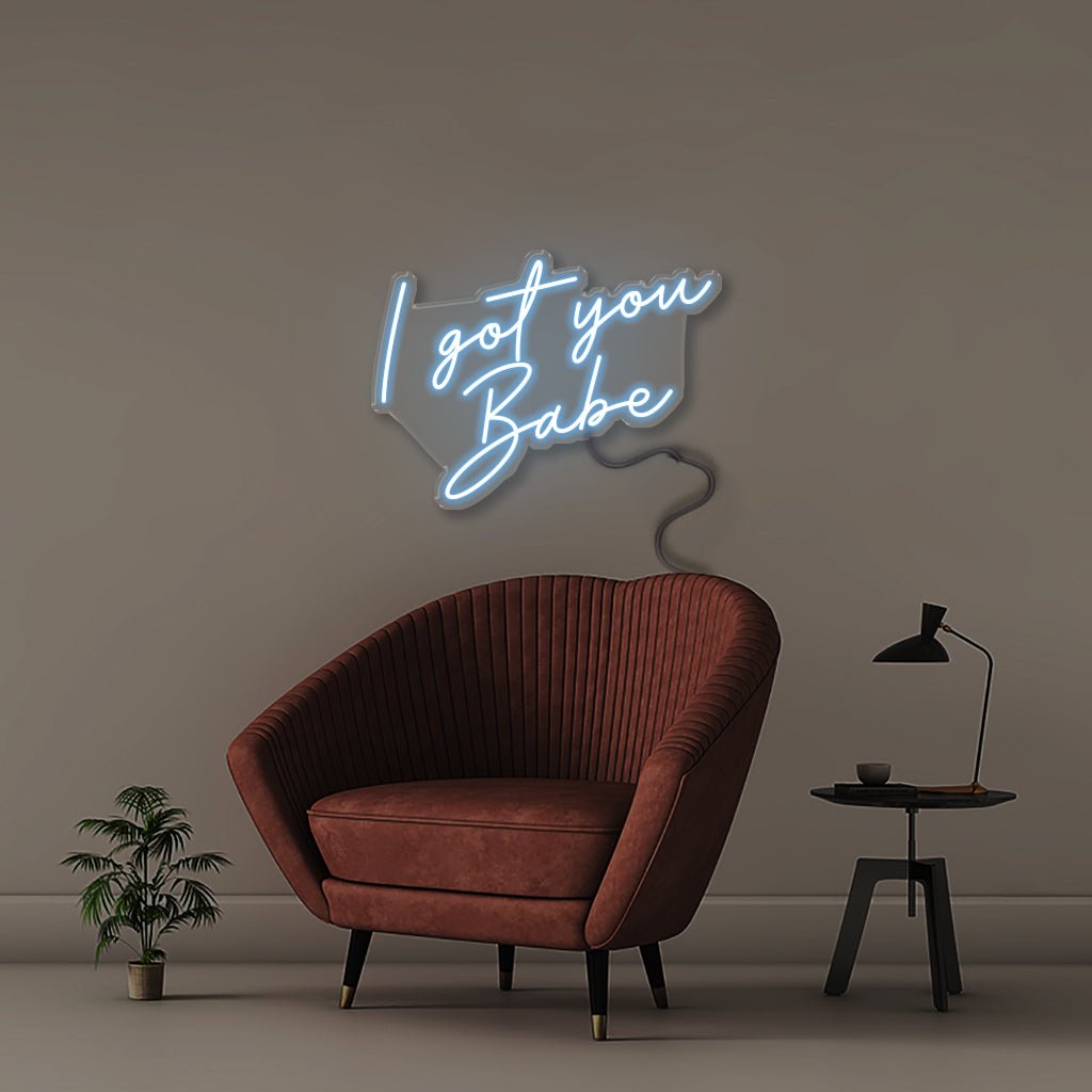 I got you Babe - Neonific - LED Neon Signs - 50 CM - Light Blue