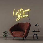 I got you Babe - Neonific - LED Neon Signs - 75 CM - Yellow