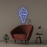 Ice Cream Cone - Neonific - LED Neon Signs - 50 CM - Blue