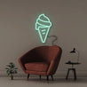 Ice Cream Cone - Neonific - LED Neon Signs - 50 CM - Sea Foam