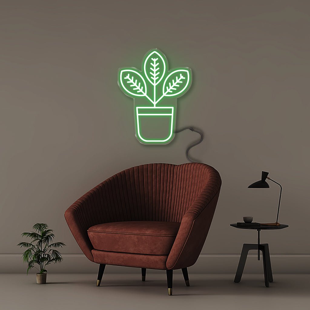 Indoor Plant 2 - Neonific - LED Neon Signs - 50 CM - Green