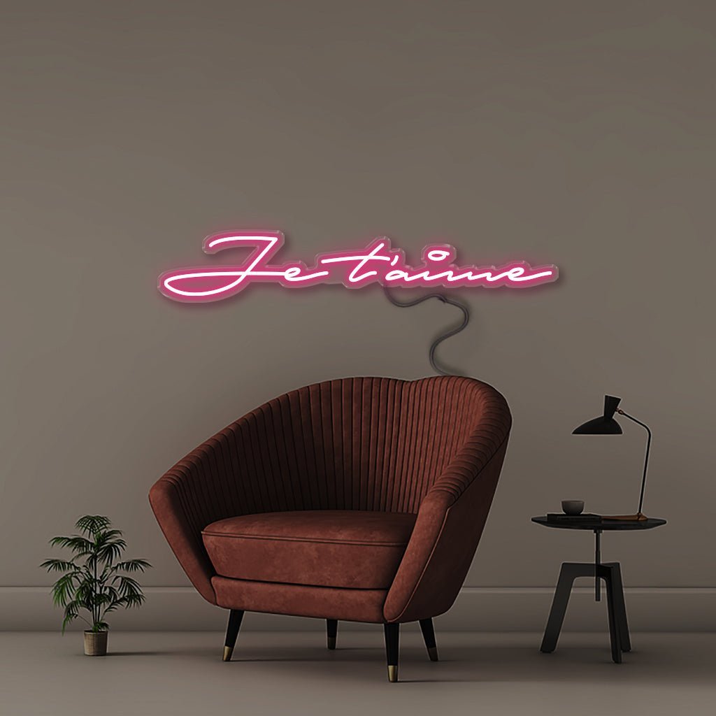 Je t'aime - Neonific - LED Neon Signs - 100 CM - Pink