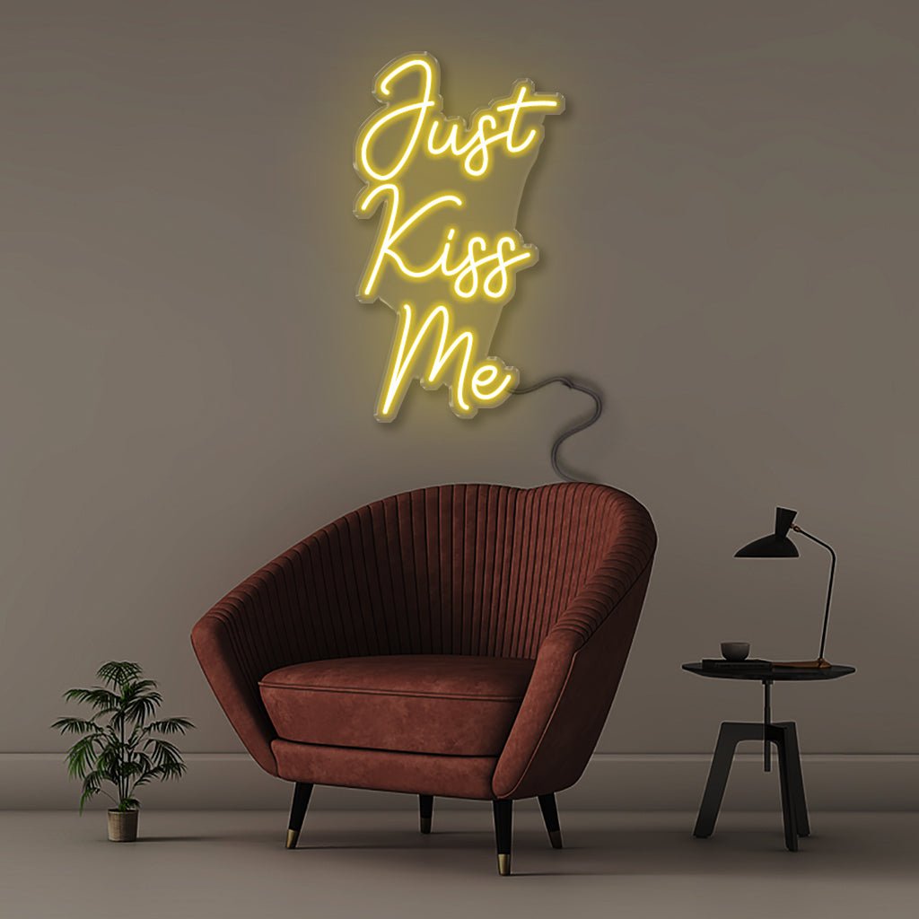 Just Kiss Me - Neonific - LED Neon Signs - 50 CM - Yellow
