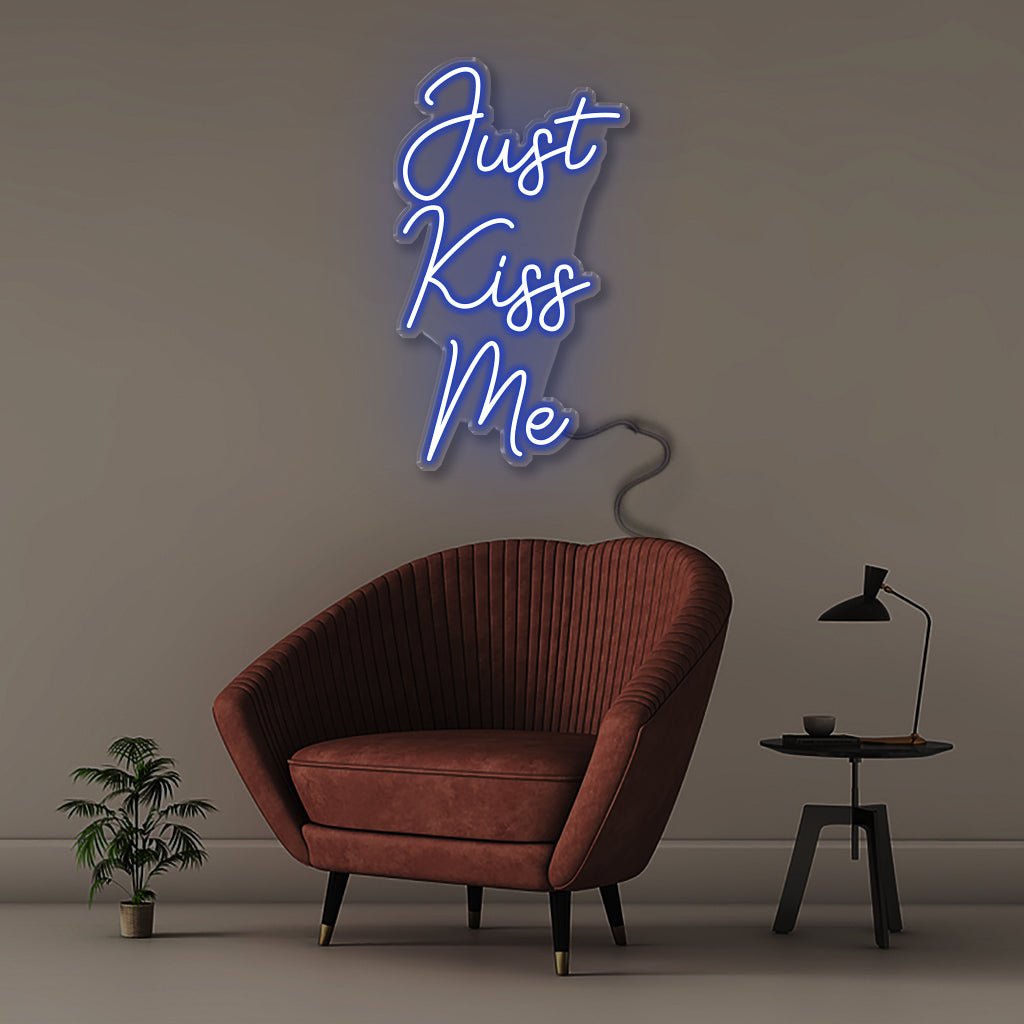 Just Kiss Me - Neonific - LED Neon Signs - 50 CM - Blue