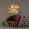 Keep Fighting - Neonific - LED Neon Signs - 50 CM - Orange
