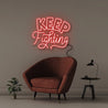 Keep Fighting - Neonific - LED Neon Signs - 50 CM - Red
