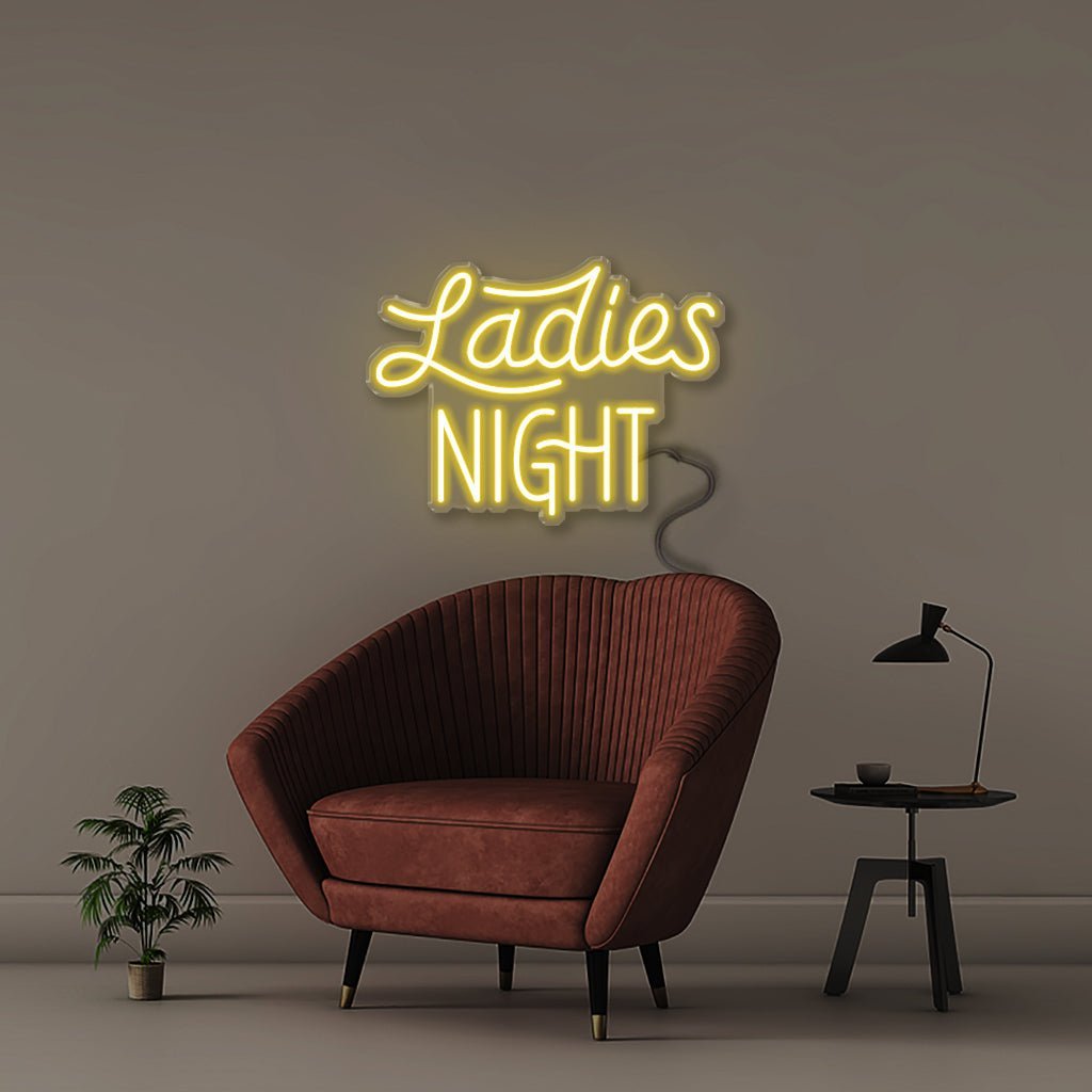Ladies Night - Neonific - LED Neon Signs - 50 CM - Yellow