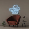 Let's have beer - Neonific - LED Neon Signs - 50 CM - Light Blue