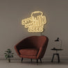Let's have beer - Neonific - LED Neon Signs - 50 CM - Warm White