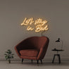 Let's Stay in Bed - Neonific - LED Neon Signs - 50 CM - Orange
