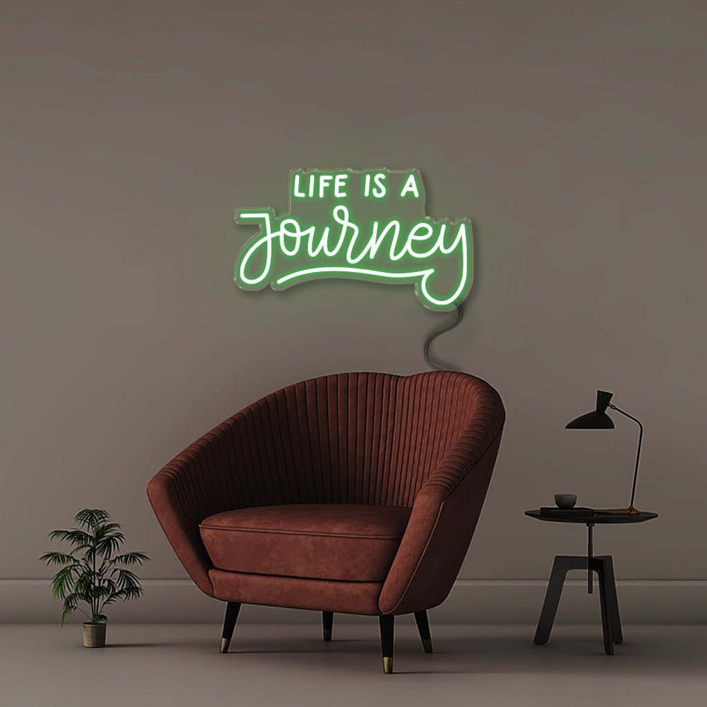 Life is a Journey - Neonific - LED Neon Signs - 50 CM - Green