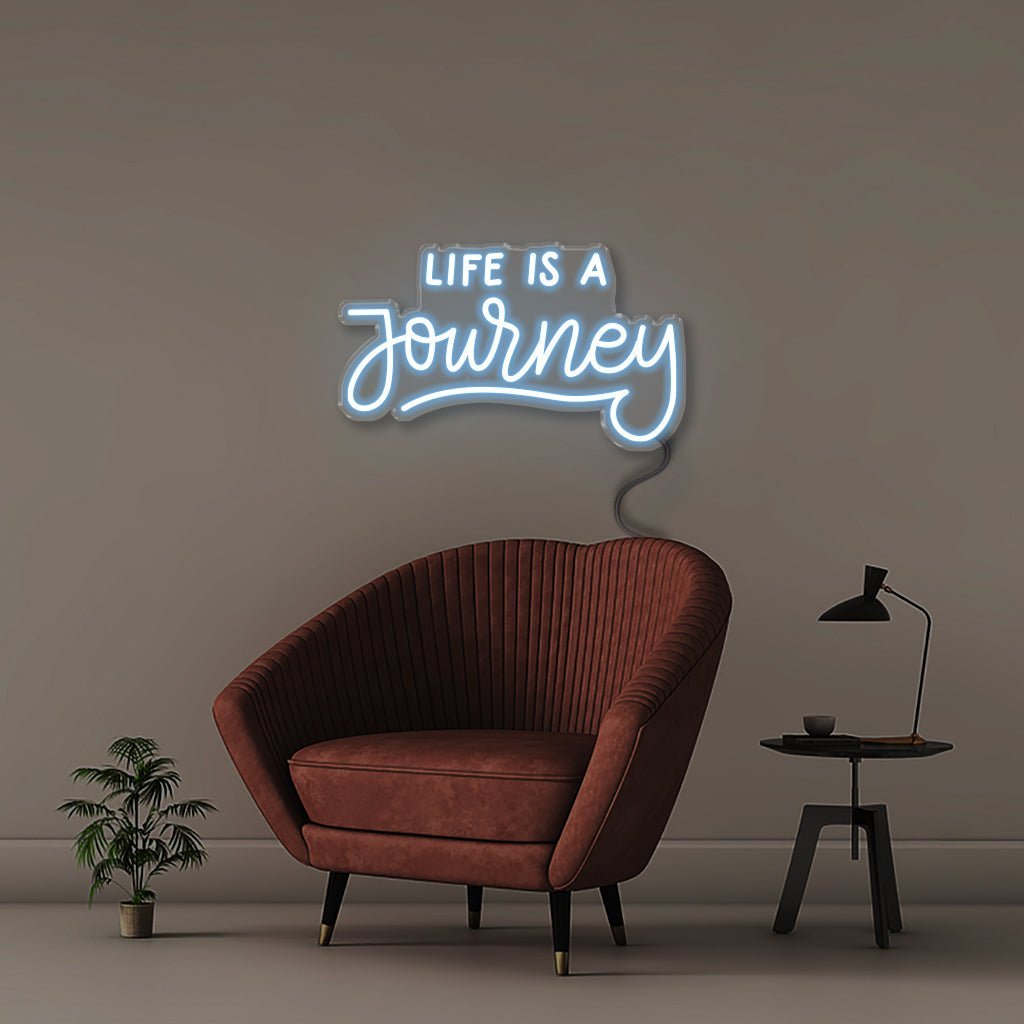 Life is a Journey - Neonific - LED Neon Signs - 50 CM - Light Blue