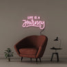 Life is a Journey - Neonific - LED Neon Signs - 50 CM - Light Pink