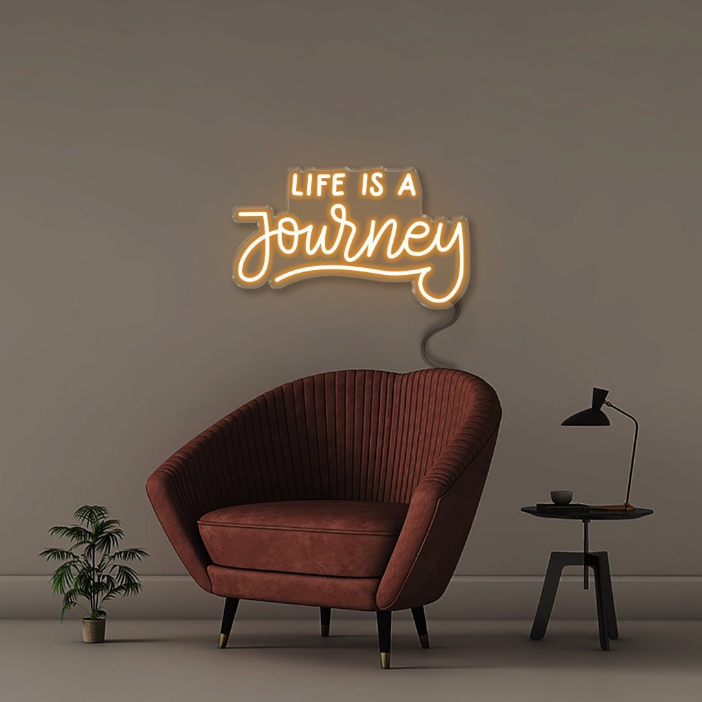 Life is a Journey - Neonific - LED Neon Signs - 50 CM - Orange