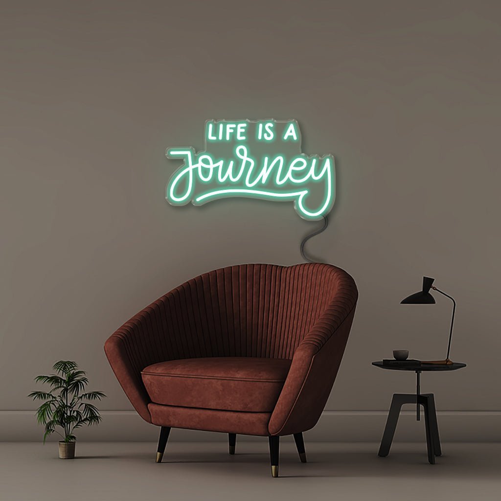 Life is a Journey - Neonific - LED Neon Signs - 50 CM - Sea Foam