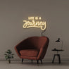 Life is a Journey - Neonific - LED Neon Signs - 50 CM - Warm White