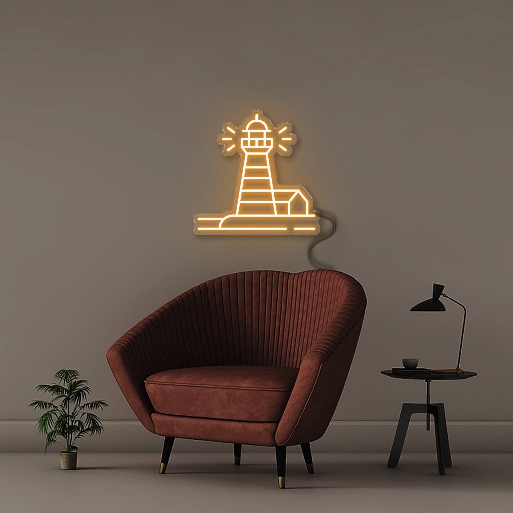 Light House - Neonific - LED Neon Signs - 50 CM - Orange
