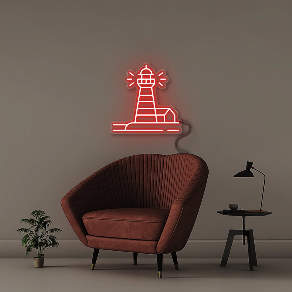 Light House - Neonific - LED Neon Signs - 50 CM - Red