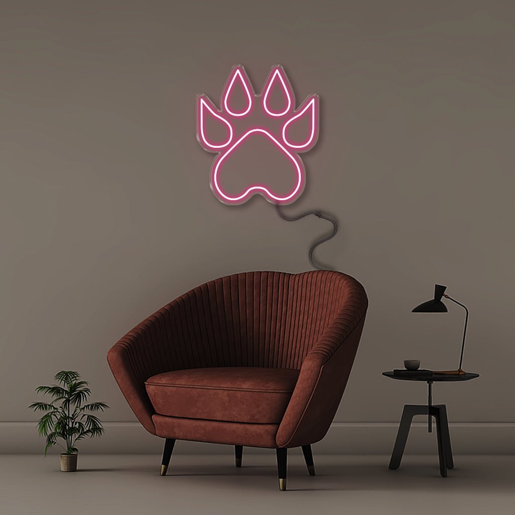 Lion Paw - Neonific - LED Neon Signs - 50 CM - Pink