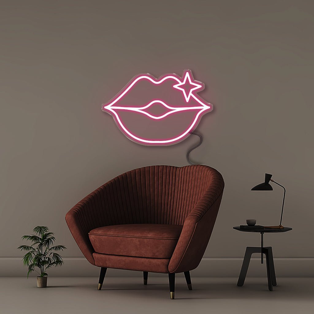 Lips - Neonific - LED Neon Signs - 50 CM - Pink