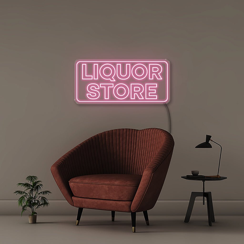 Liquor Store - Neonific - LED Neon Signs - 75 CM - Light Pink