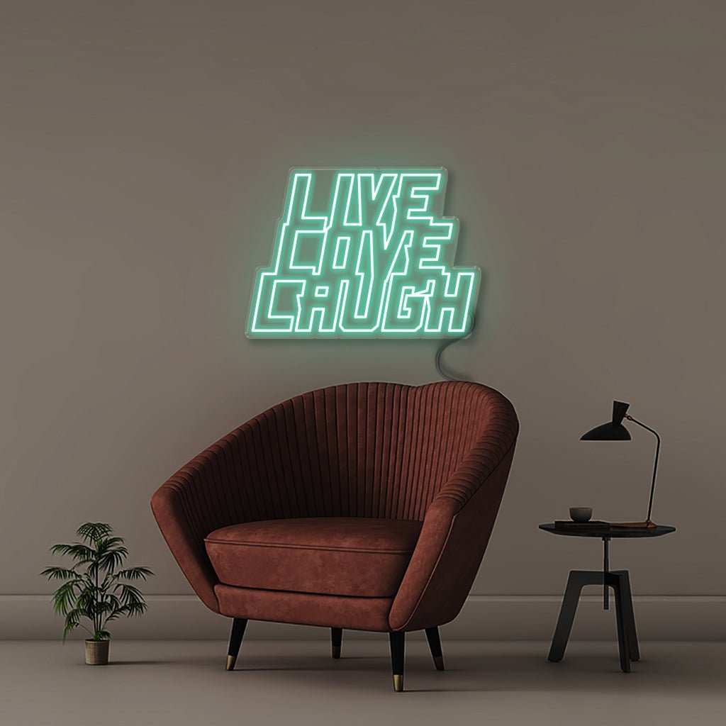 Live Love Laugh - Neonific - LED Neon Signs - 50 CM - Sea Foam