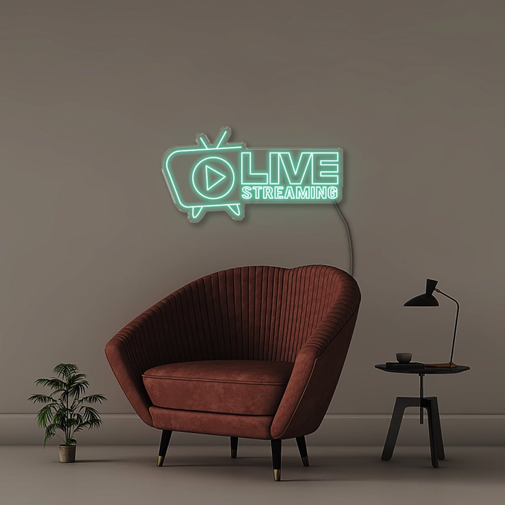 Live Streaming - Neonific - LED Neon Signs - 75 CM - Sea Foam