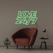 Love 247 - Neonific - LED Neon Signs - 50 CM - Green