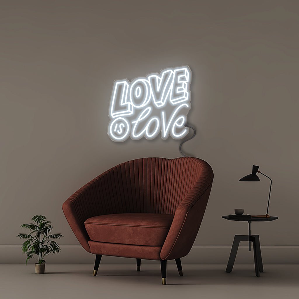 Love is Love - Neonific - LED Neon Signs - 50 CM - Cool White