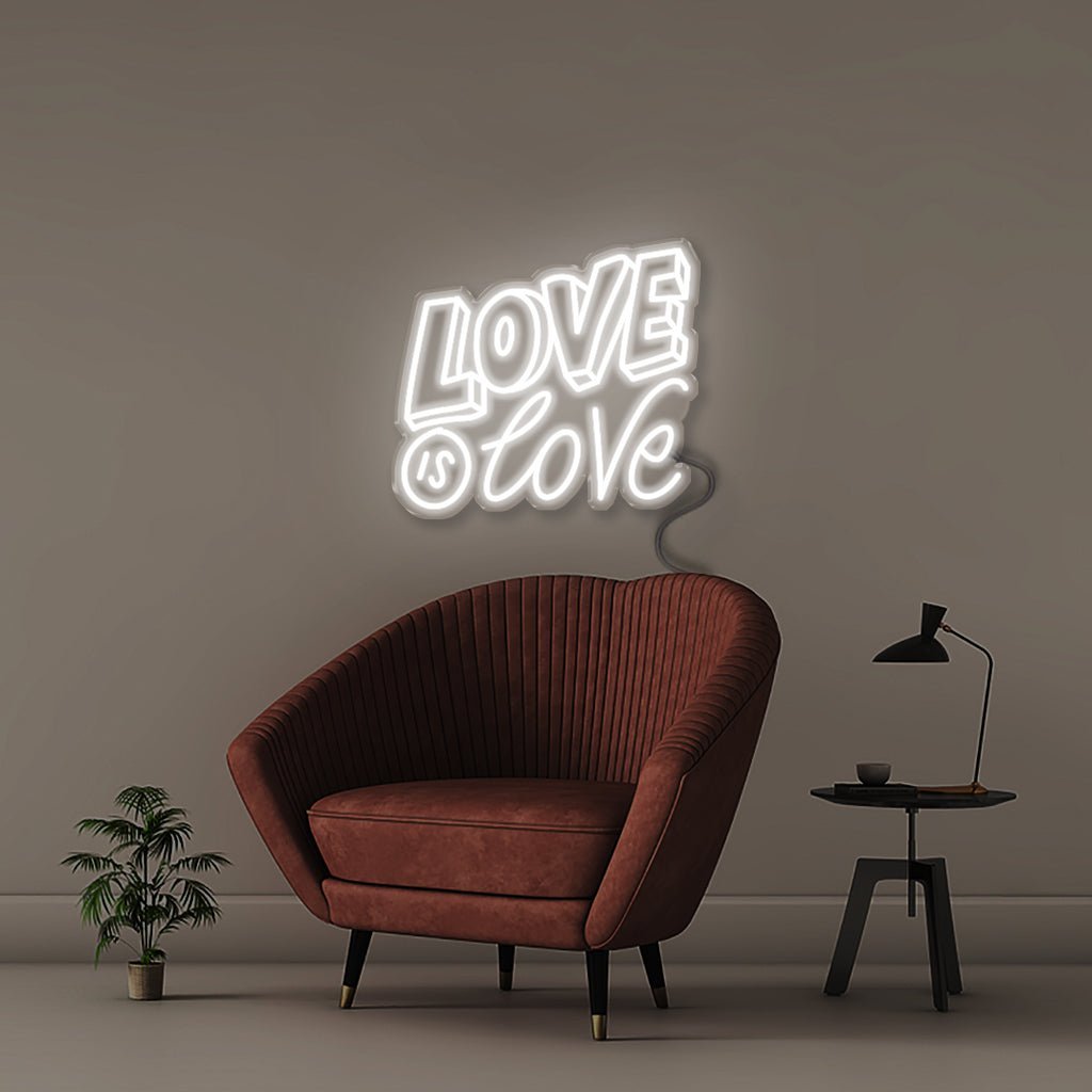 Love is Love - Neonific - LED Neon Signs - 50 CM - White