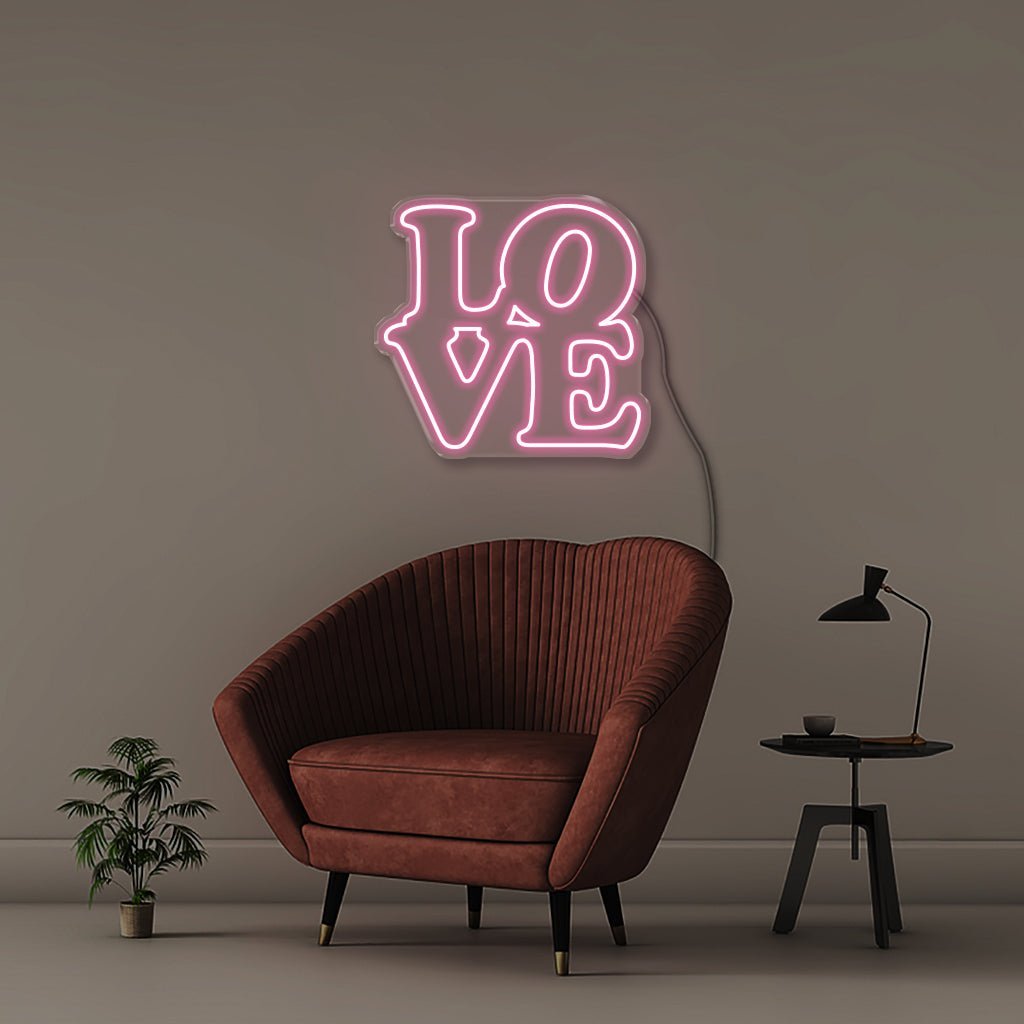 Love - Neonific - LED Neon Signs - 50 CM - Light Pink