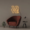 Love - Neonific - LED Neon Signs - 50 CM - Orange