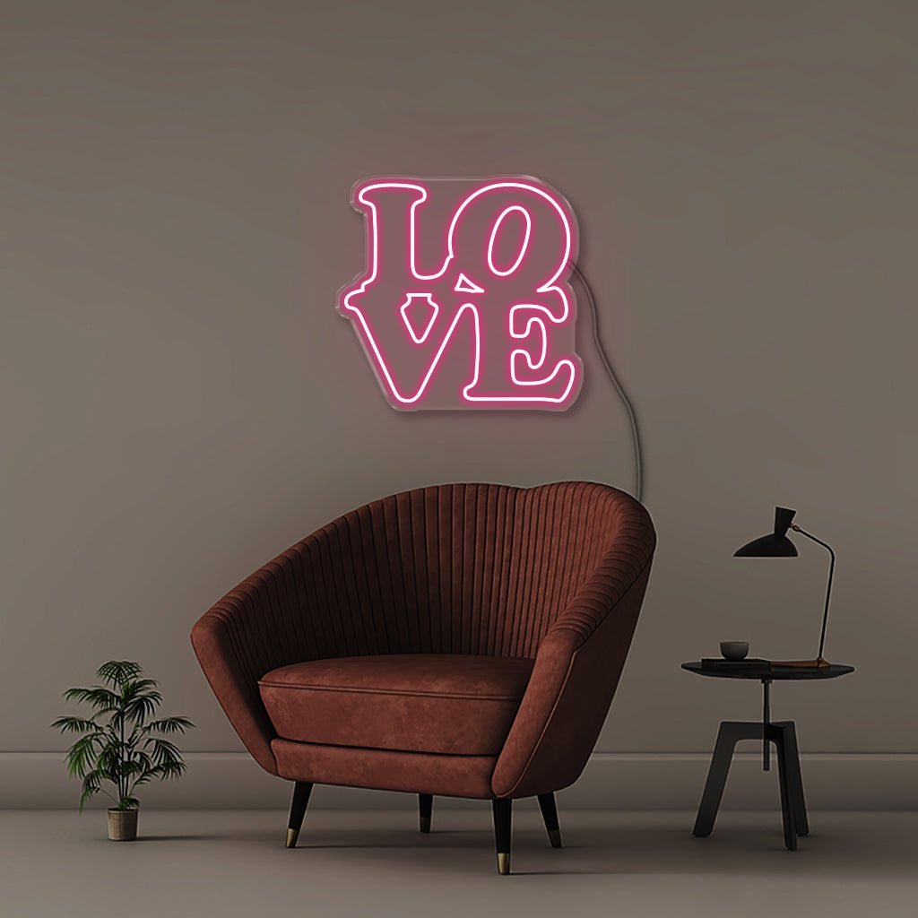Love - Neonific - LED Neon Signs - 50 CM - Pink