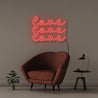 Love Love Love - Neonific - LED Neon Signs - 75 CM - Red