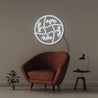 Love Sphere - Neonific - LED Neon Signs - 50 CM - Cool White