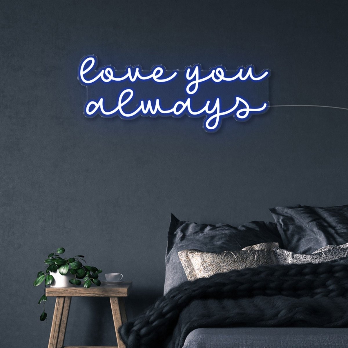 Love you Always - Neonific - LED Neon Signs - 75 CM - Blue