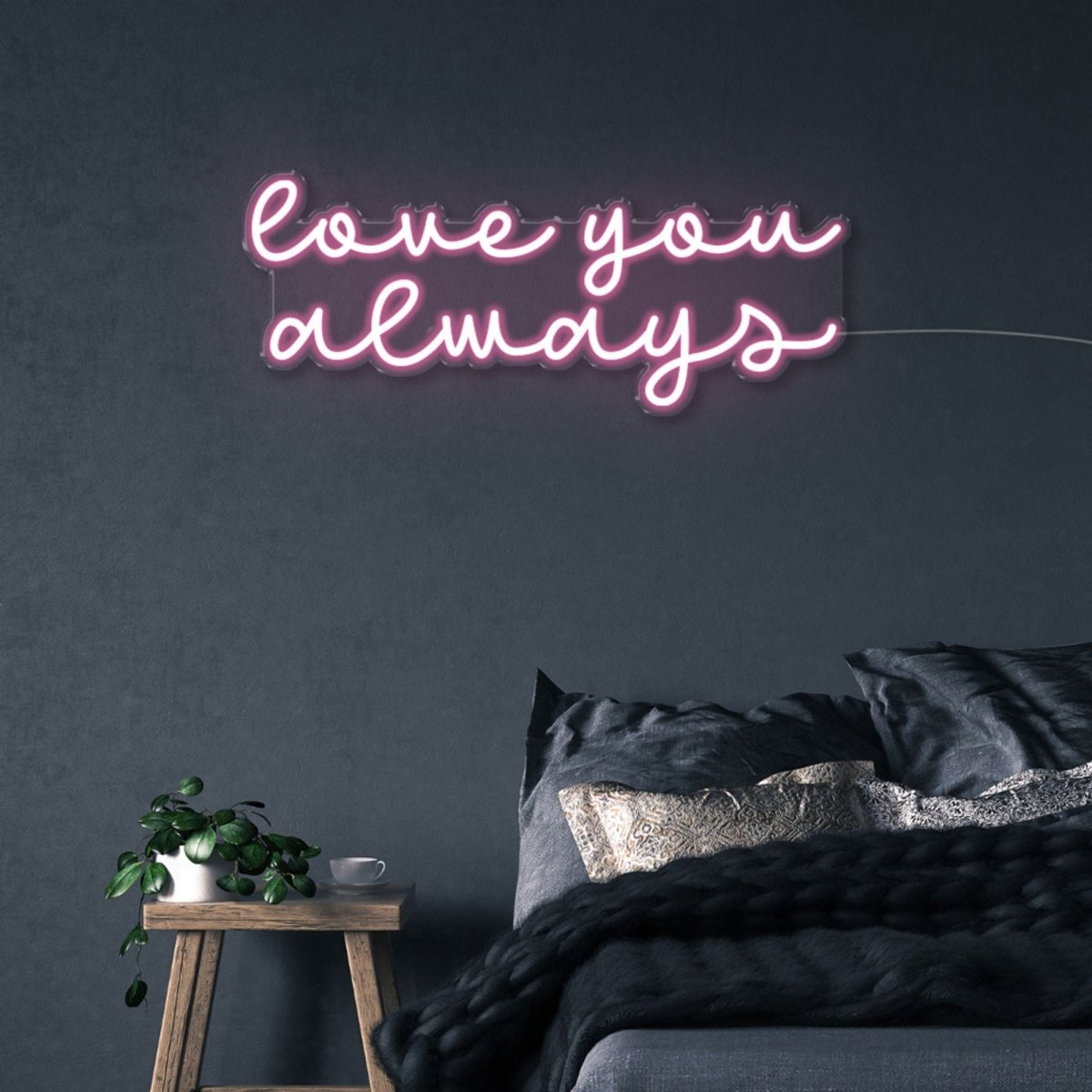 Love you Always - Neonific - LED Neon Signs - 75 CM - Light Pink