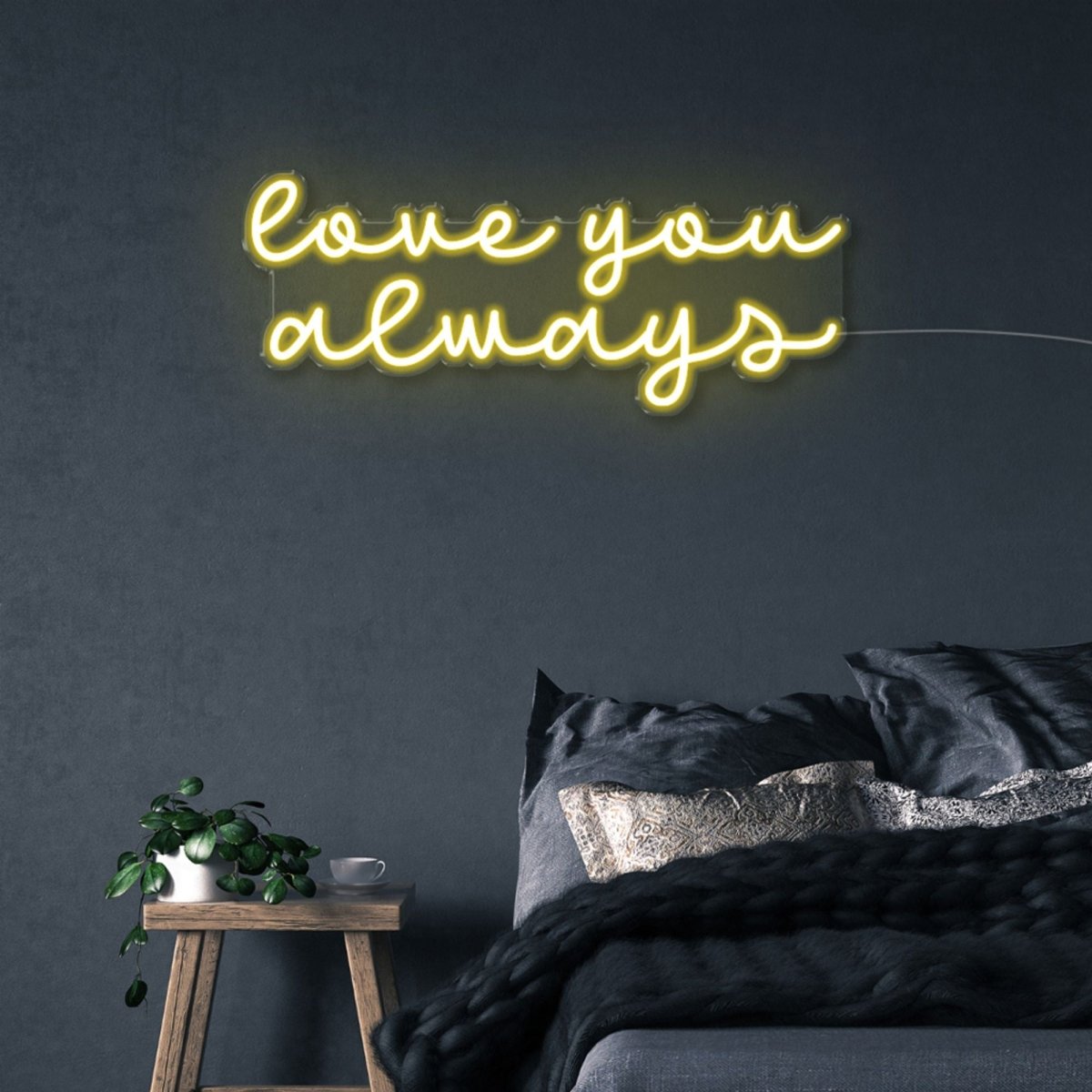 Love you Always - Neonific - LED Neon Signs - 75 CM - Yellow