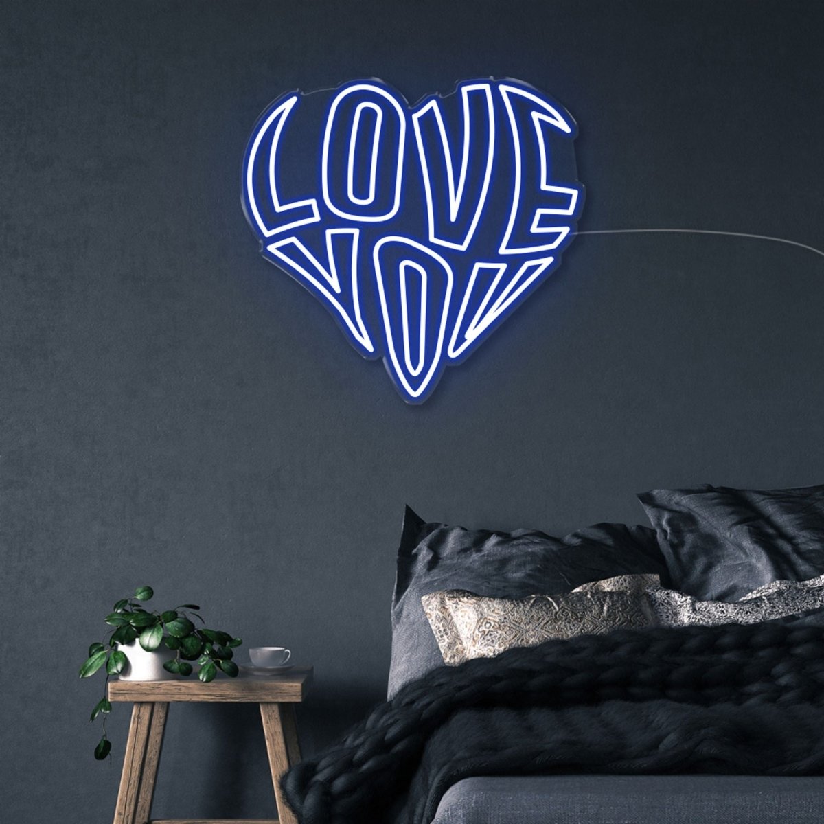 Love You - Neonific - LED Neon Signs - 50 CM - Blue