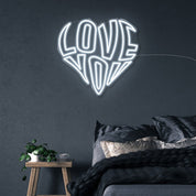 Love You - Neonific - LED Neon Signs - 50 CM - Cool White