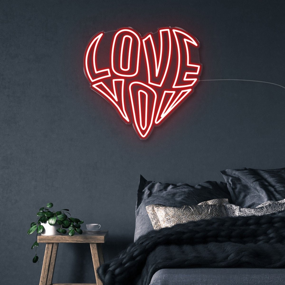 Love You - Neonific - LED Neon Signs - 50 CM - Red