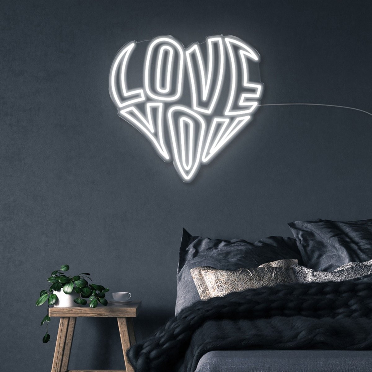 Love You - Neonific - LED Neon Signs - 50 CM - White
