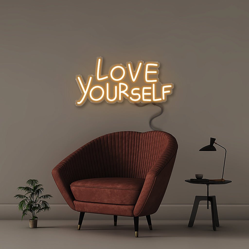Love Yourself - Neonific - LED Neon Signs - 50 CM - Orange