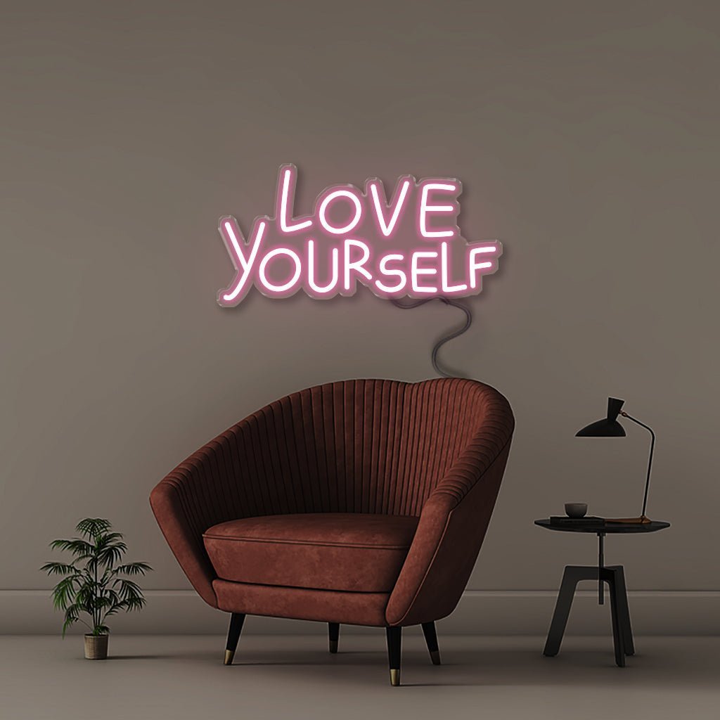 Love Yourself - Neonific - LED Neon Signs - 50 CM - Light Pink