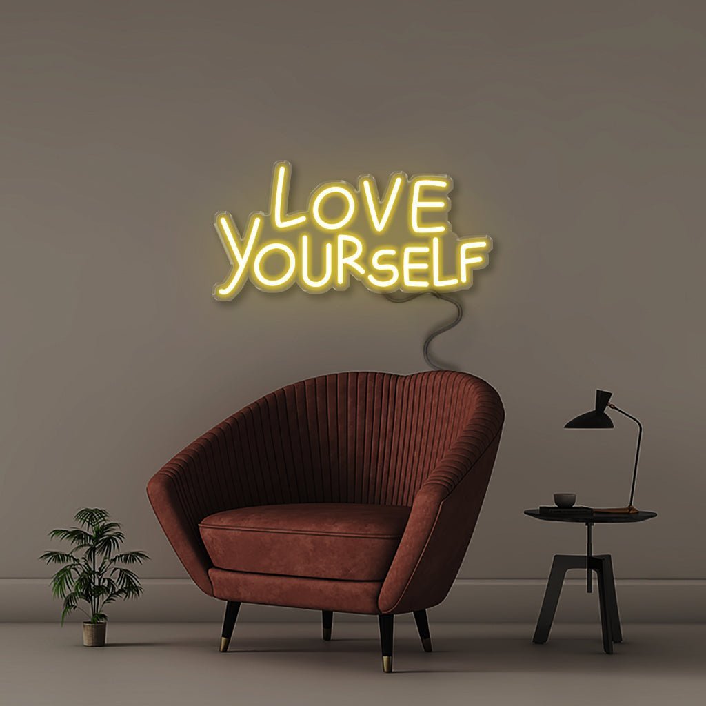Love Yourself - Neonific - LED Neon Signs - 50 CM - Yellow