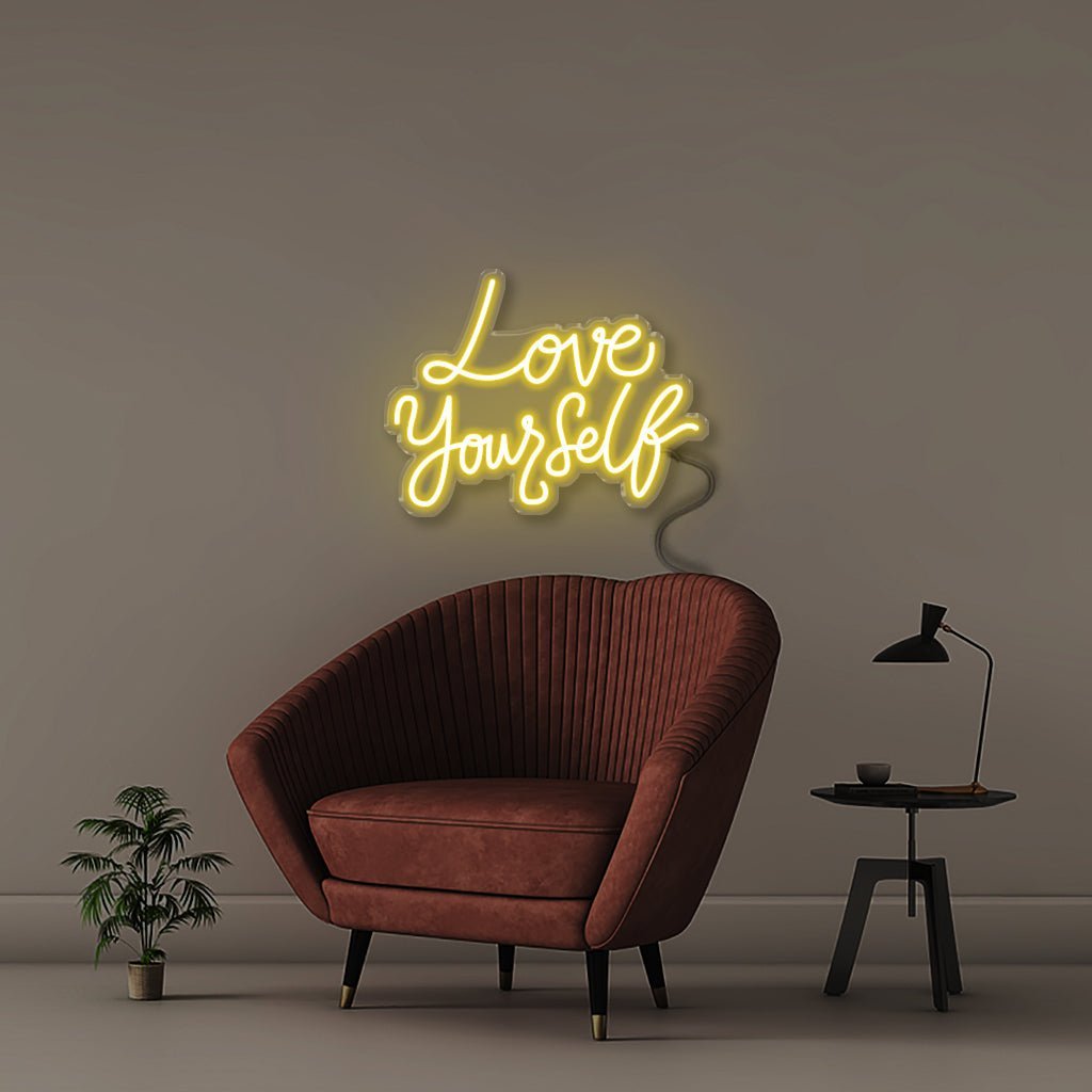 Love Yourself - Neonific - LED Neon Signs - 75 CM - Yellow