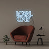 Loyal only - Neonific - LED Neon Signs - 75 CM - Light Blue