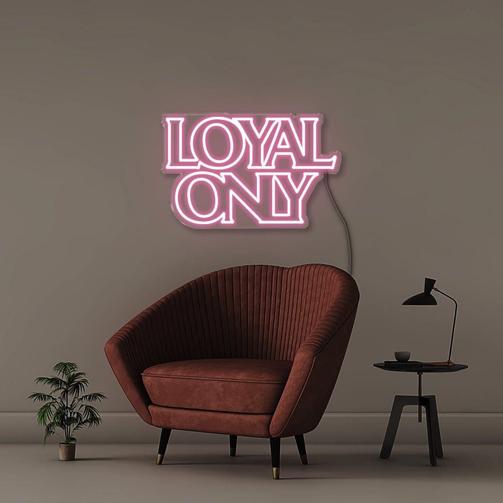 Loyal only - Neonific - LED Neon Signs - 75 CM - Light Pink